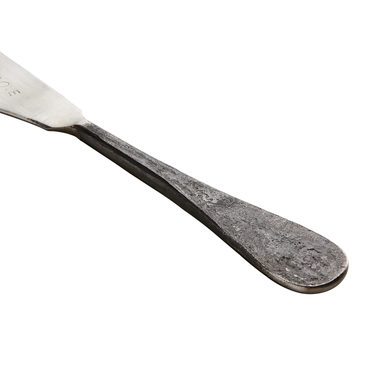 ODIN Smörknivar i set om fyra med blad i rostfritt stål och smidda svarta handtag, längd 17 cm – bild 6