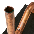 PIPER Ljusstake/vas, B, Kopparfärgad/svart