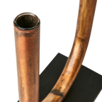 PIPER Ljusstake/vas, Kopparfärgad/svart 6