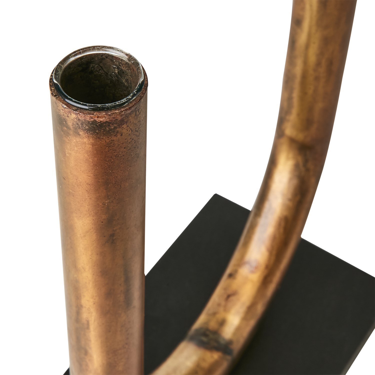 PIPER Ljusstake/vas, Kopparfärgad/svart 6