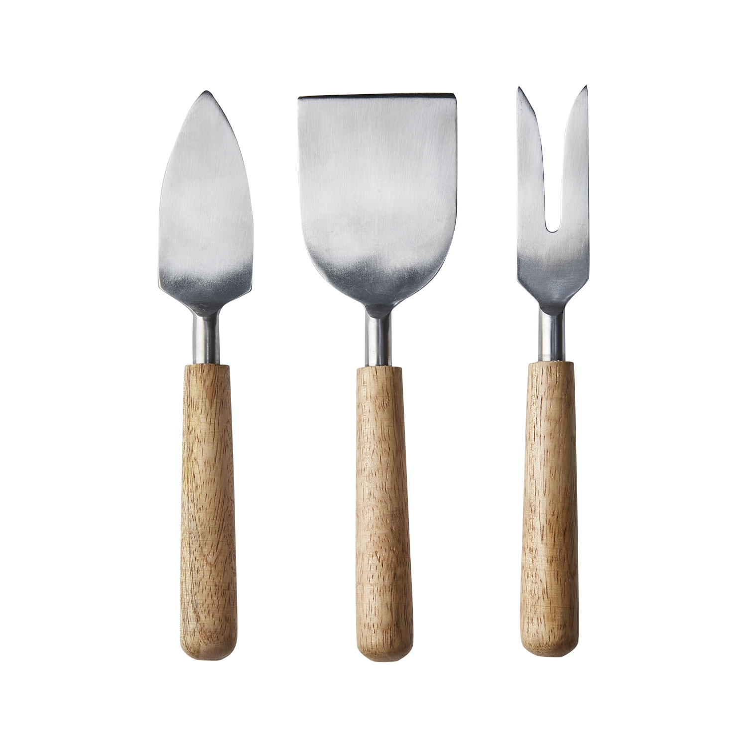NICO Ostkniv, set om 3, Natur/silverfärgad