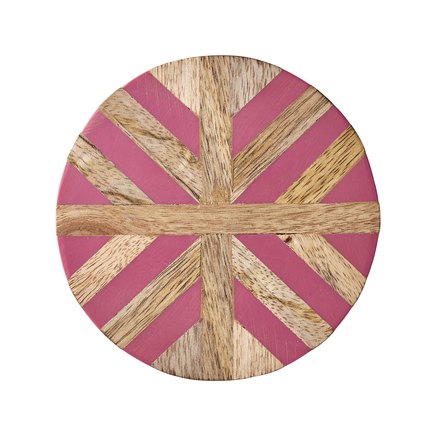 NICO Glasunderlägg, Natur/rosa