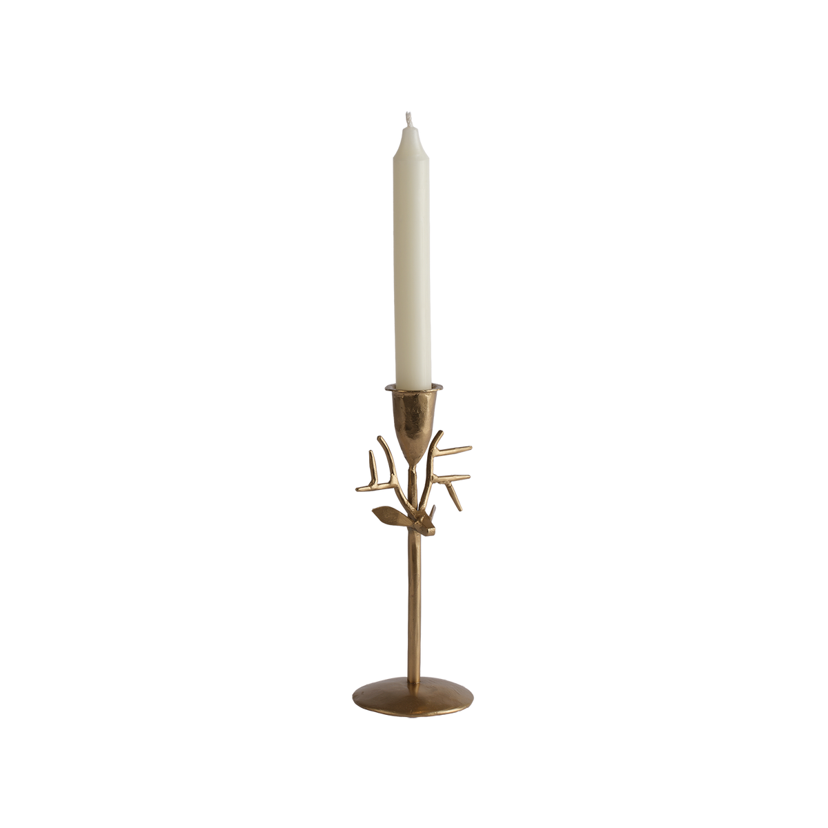 THOR Ljusstake, Guldfärgad, 20 cm – detaljbild