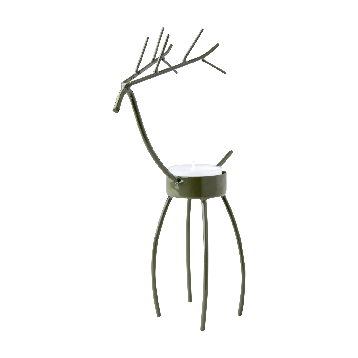 OH DEER Värmeljushållare S, Grön, 2-pack