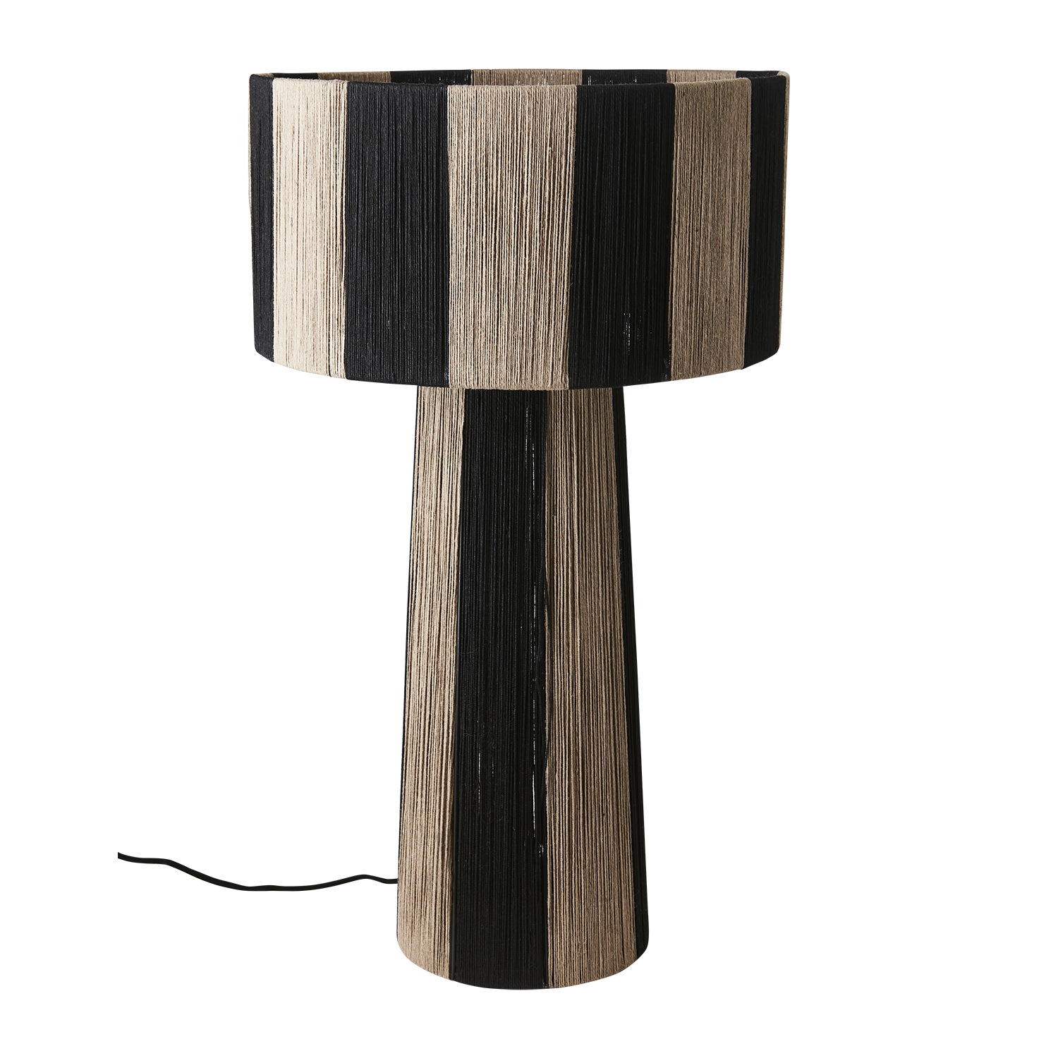 JULLAN Bordslampa L, Svart/natur