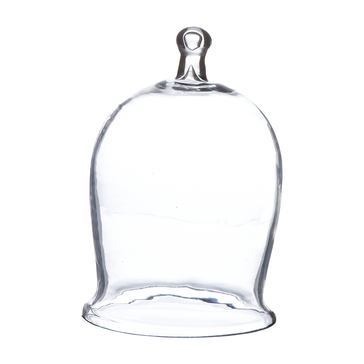 BELLA Glaskupa i klart munblåst glas med hög klockform och ögleformad knopp, Ø10 cm och 16 cm hög – bild 3