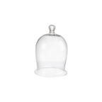 BELLA Glaskupa i klart munblåst glas med hög klockform och ögleformad knopp, Ø10 cm och 16 cm hög – bild 4