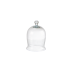 BELLA Glaskupa i klart munblåst glas med hög klockform och ögleformad knopp, Ø10 cm och 16 cm hög – bild 2