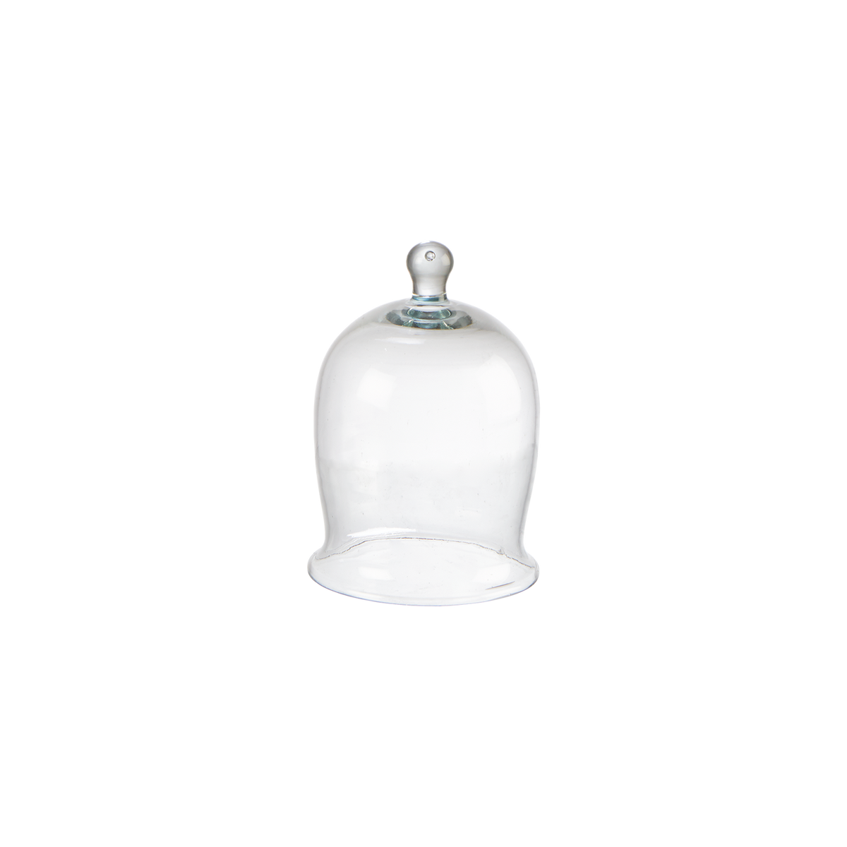 BELLA Glaskupa i klart munblåst glas med hög klockform och ögleformad knopp, Ø10 cm och 16 cm hög – bild 2