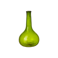 VIOLETTA Vas M i grönt munblåst glas med rund botten och lång smal hals, Ø11 × H18 cm