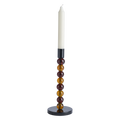 ISABELLE Ljusstake, Brun/svart, 23 cm