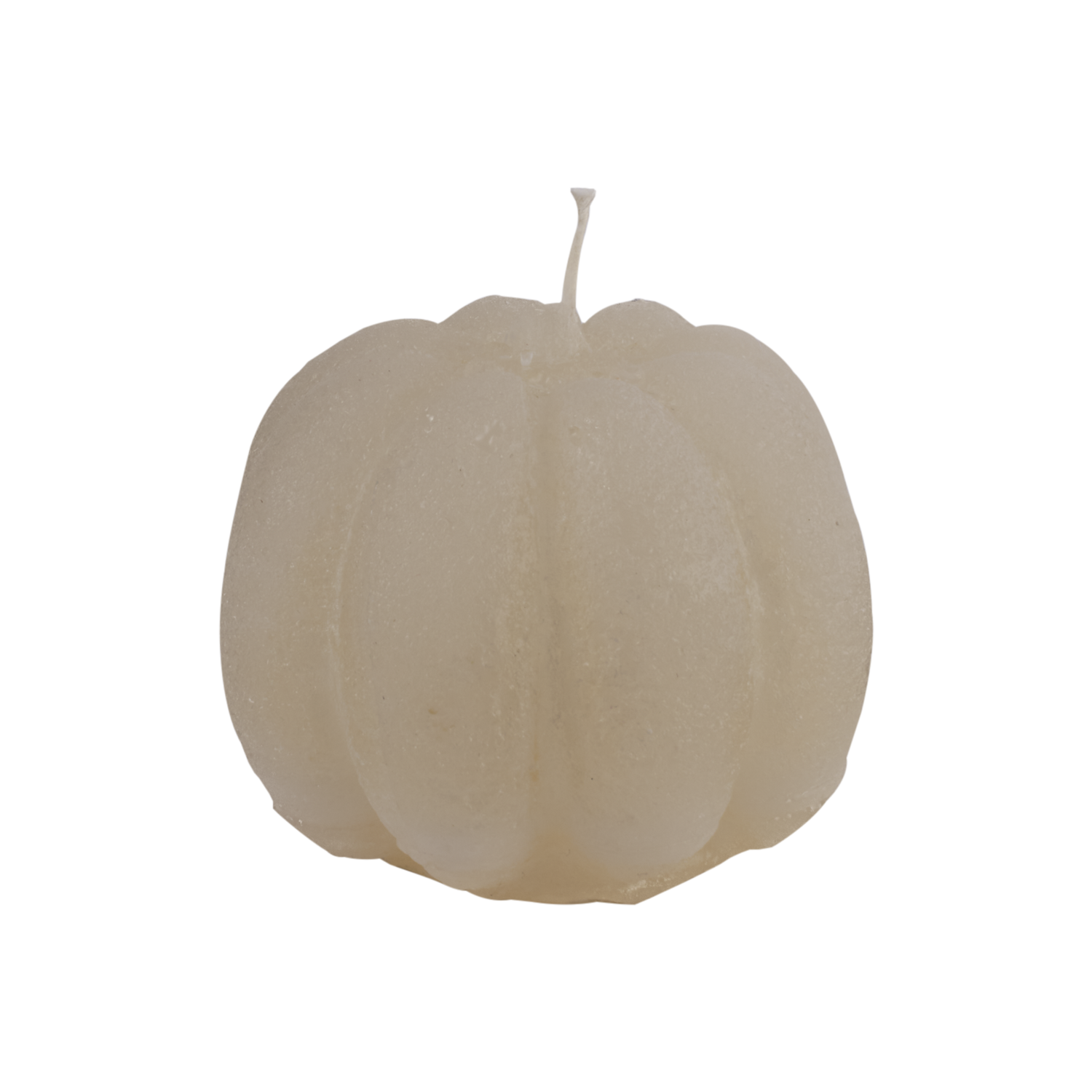 DECO Pumpaljus, Elfenben – handgjort pumpaformat blockljus i 100% paraffin, Ø10 × H10 cm