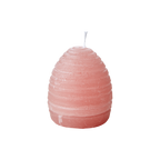 DECO Äggljus med virvlar, Dimrosa