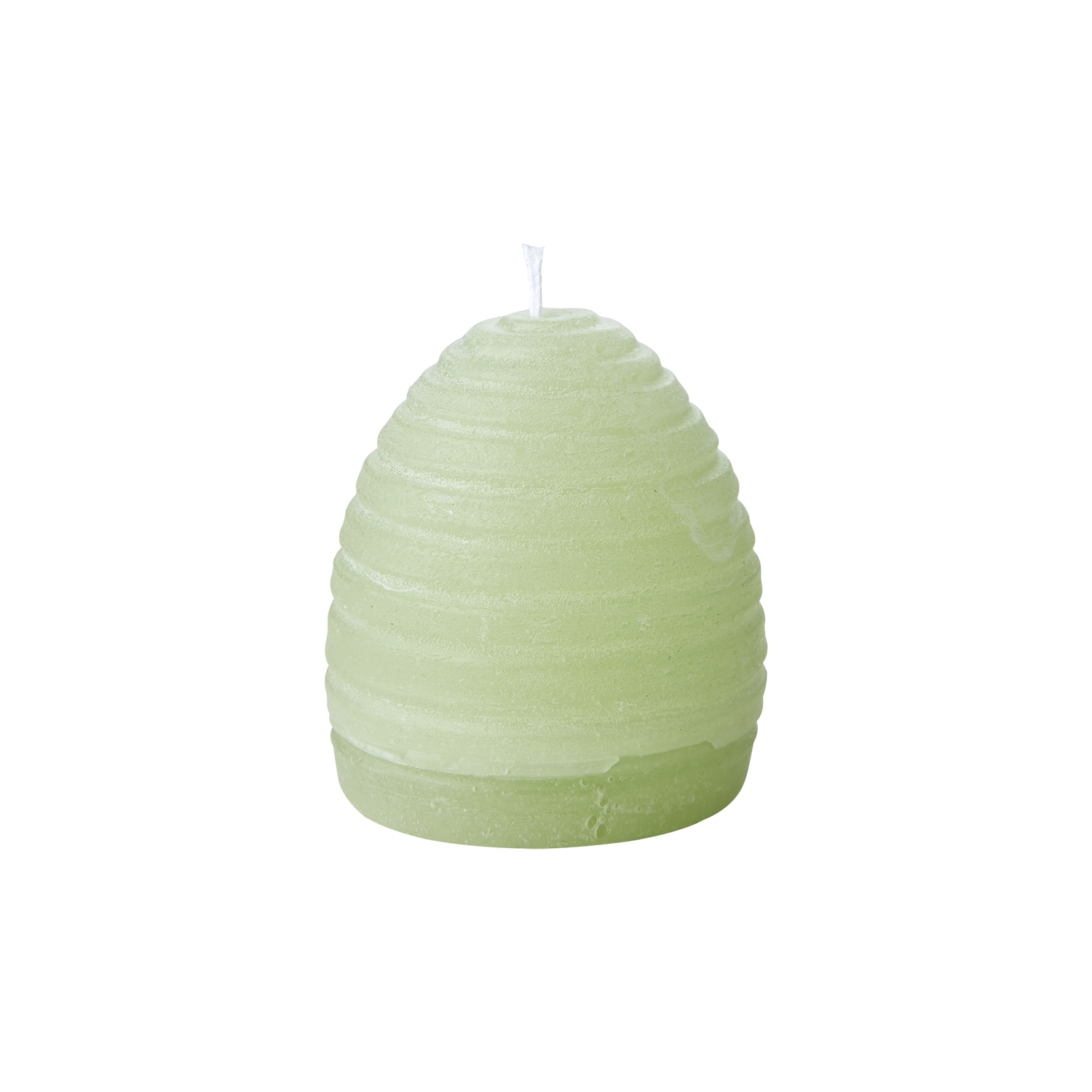 DECO Äggljus med virvlar, Dimgrön