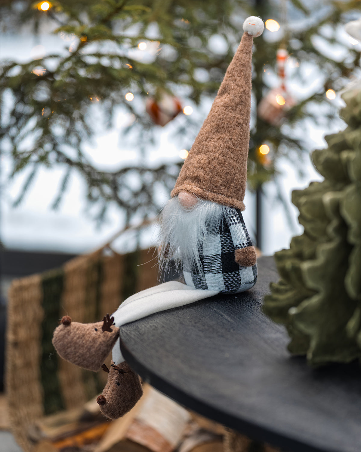 NOVELLA Jultomte, Brun, 30 cm