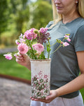 SPRING Vas, Vit/grön/rosa 2
