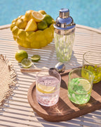 COCKTAIL Glas, Klar/grön 2