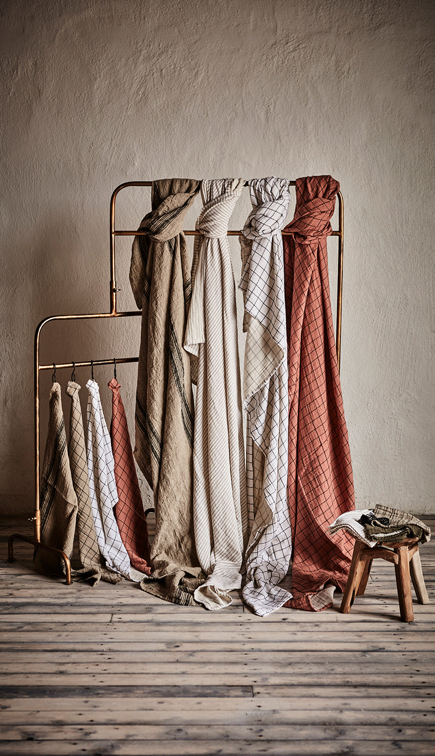 ELSA Kökshandduk, Beige/svart 6
