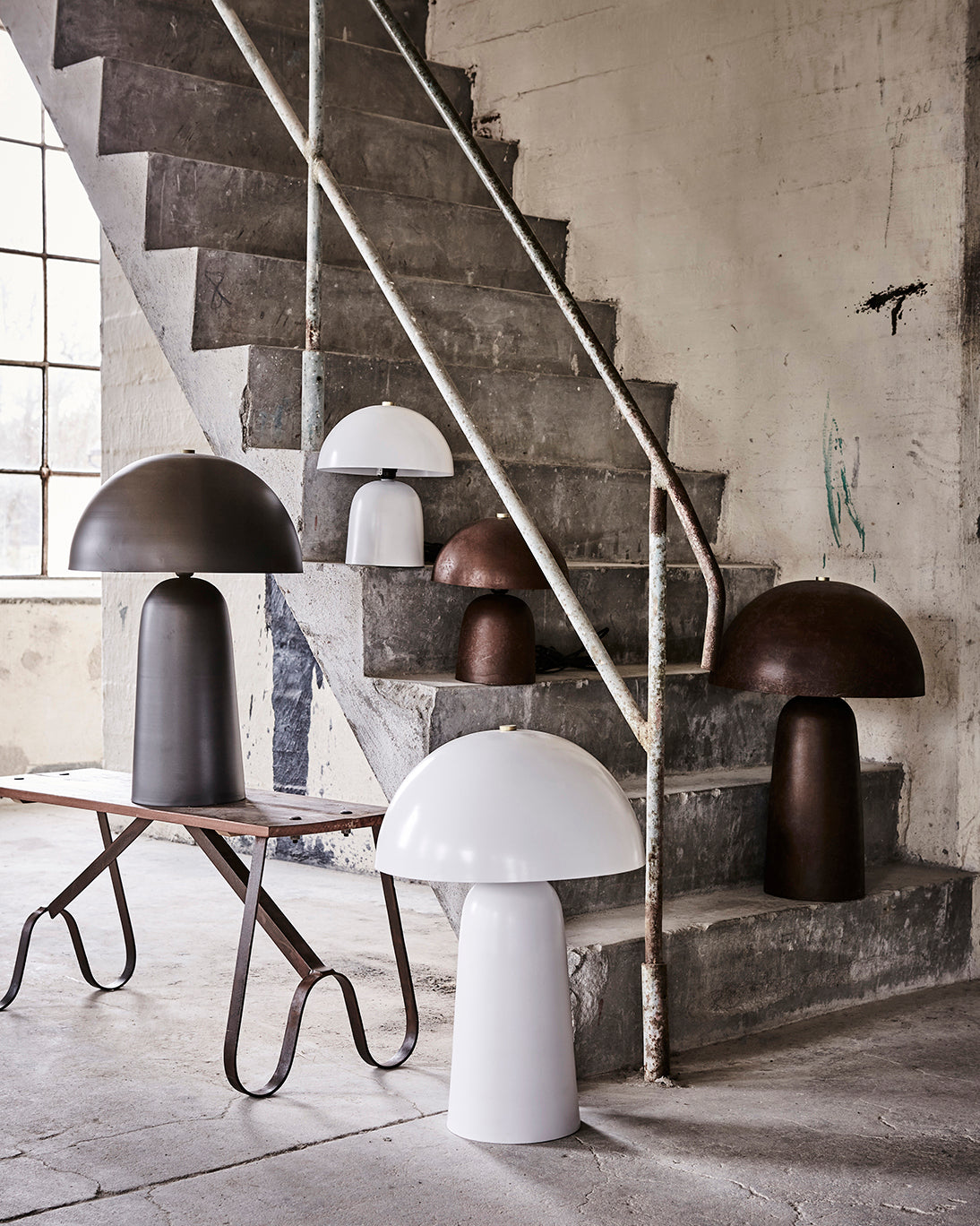 FUNGI Bordslampa S, Vit 2