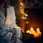 CALM Doftljus M Cyclamen & ylang ylang, Brun/grå